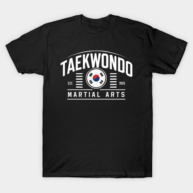 Taekwondo Established 1955 Tae Kwon Do Martial Arts Fighter T-Shirt by TopTees